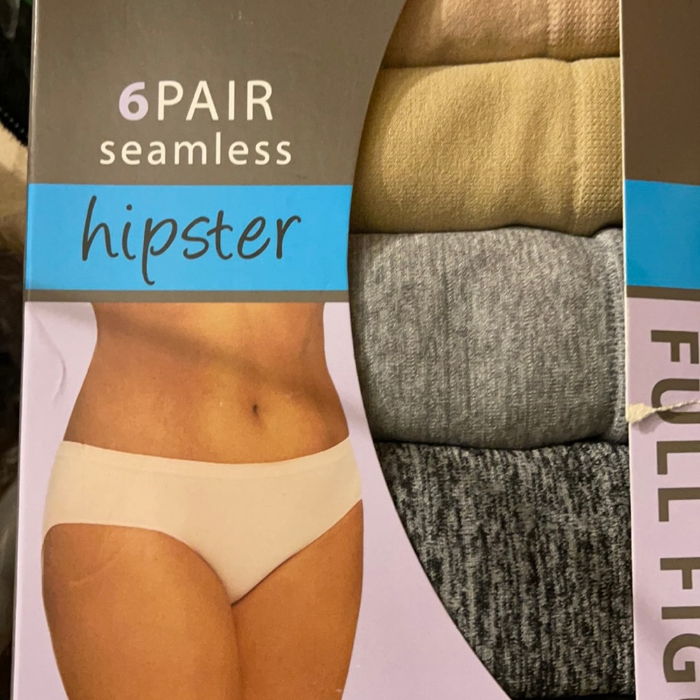 1 pk of 6 pair hipster panties